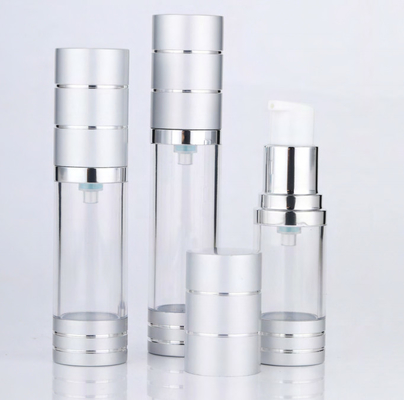 Confezione cosmetica Lozione di plastica rotonda Crema vuota senza aria Bottiglia con pompa