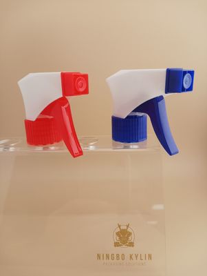 Spruzzatore di trigger cosmetico 28mm 28/400 28/410 a nervatura blu bianco pompa a mano portatile di plastica pulizia pesante