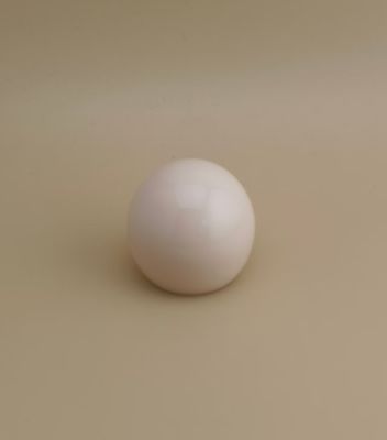 Coperchio sferico liscio in plastica bianco riso per flaconi cosmetici