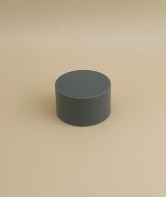 Tappo opaco liscio in plastica grigia per flaconi cosmetici