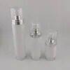 Flacone con pompa airless acrilico di lusso ricaricabile da 30 ml intorno allo spray cosmetico in plastica per lozione di siero