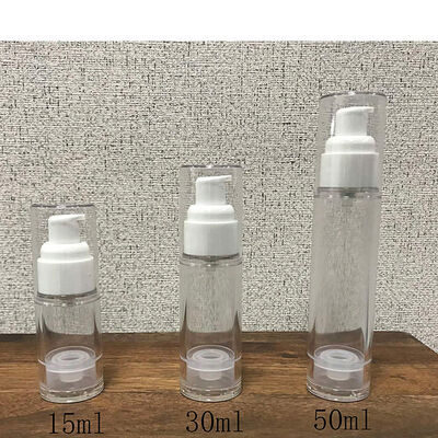 5ml 10ml 15ml Bianco Rosa Blu Nero Pompa di lozione senza aria Bottiglia PP senza aria Cosmetici Viaggi di lusso Bottiglia senza aria