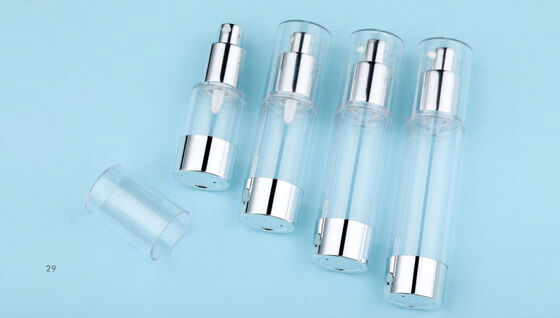 Bello imballaggio cosmetico pompa di lozione di plastica senza aria bottiglia di vuoto con pompa