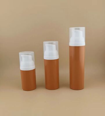 Nuovo design bottiglia di plastica senza aria e comodità di viaggio con copertura trasparente