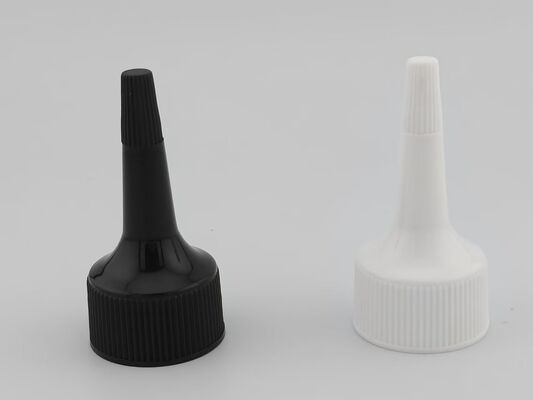 Coperchio erogatore bottiglia Tappo a vite con chiusura a coste bianca da 24 mm