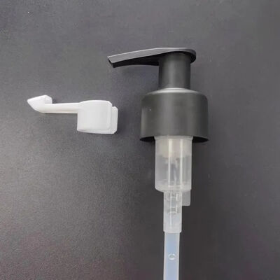 Grossista 20/410 24/410 Pompa d'olio Bianco PP Plastico Clip Bloccare rimosso del trucco Pompa di lozione con clip lungo