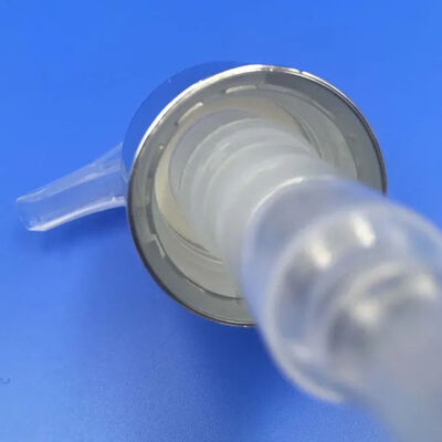 Imballaggio cosmetico Pompa spruzzatrice in argento di plastica di alluminio Pompa di lozione