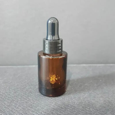10 15 20 30 50 ml Bottiglia per gocciolante in vetro trasparente con anello rose d' oro in alluminio elettrochimica per cosmetici
