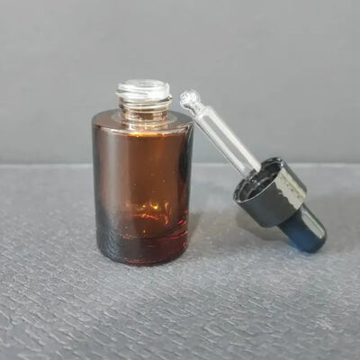 Bottiglia di vetro vuota trasparente di lusso personalizzata Colore personalizzato Bottiglia gocciolante di olio essenziale da 15 ml