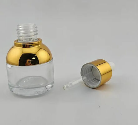 Bottiglia di olio essenziale di essenza contagocce con punta in gomma a manica corta