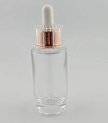 Bottiglie di olio essenziale di siero per la cura della pelle trasparenti da 30 ml per vetro
