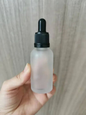 Bottine di vetro a goccia con chiusura a prova di manomissione per olio essenziale di siero