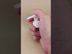 Pompa di lozione bianca per la cura della pelle K204-3 personalizzata con serratura sinistra-destra