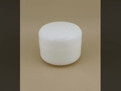 Crema di plastica per la cura della pelle femminile bianca certificata con coperchio a vite