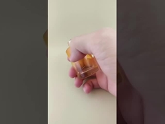 Nuovo design Cambiamento graduale Arancione trasparente Bottiglia di vetro liscia K-GBL30 per lozione per ammollo