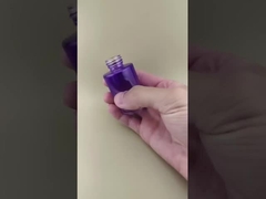 Nuovo design Cambiamento graduale Viola trasparente Bottiglia di vetro liscia K-GBL30 per Lozione ammorbidente