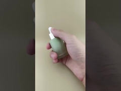 Nuovo design Flacone contagocce scanalato verde a cambiamento graduale K-GBL30 per essenze