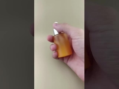 Nuovo design flacone contagocce a coste arancioni a cambiamento graduale K-GBL30 per essenze