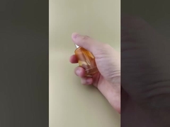 Nuovo design trasparente con cambio graduale arancione trasparente flacone contagocce liscio K-GBL30 per lozione