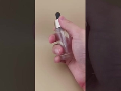 Nuovo Disegno Bottiglia di gocciolante a piramide trasparente e liscia per essenze