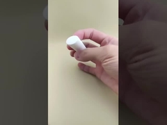 Confezione per balsamo labbra bianco, piccolo, a forma di ellisse, liscio, per rossetti