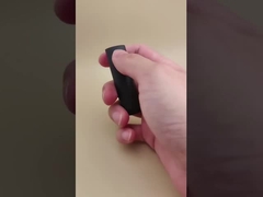 Confezione per balsamo labbra nero, piccola, ellittica, liscia, per rossetti