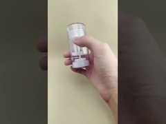 Confezione trasparente, piccola, rotonda e liscia per balsamo labbra per rossetti