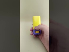 Imballaggi per rossetti con balsamo labiale liscio giallo e viola