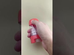 Confezione trasparente e liscia per balsamo labbra con coperchio rosso 2316 per rossetti