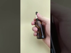 Design delicato, flacone contagocce rotondo liscio marrone chiaro medio per la cura della pelle