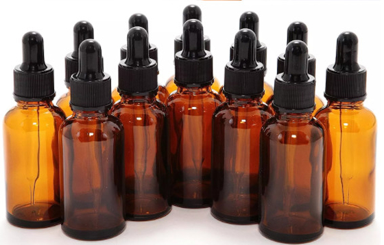 Olio essenziale vuoto 20ml 30ml 50ml di K1010 Amber Glass Serum Dropper For