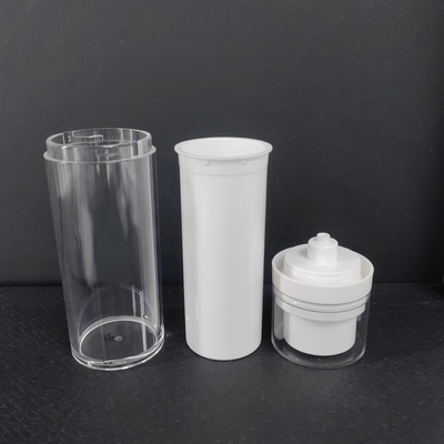 Capacità 50 ml-120 ml Bottone senza aria in bianco nero trasparente