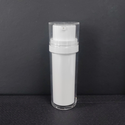 Capacità 50 ml-120 ml Bottone senza aria in bianco nero trasparente