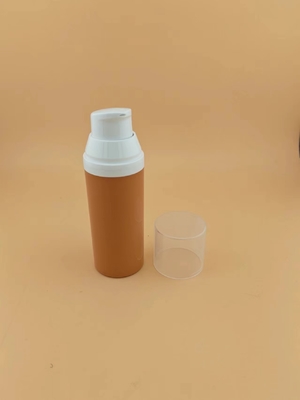 Bottiglia cosmetica a pompa senza aria trasparente di plastica da 15 ml 30 ml 50 ml per imballaggi cosmetici