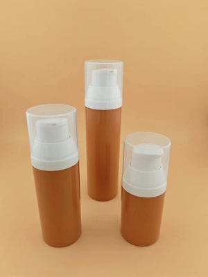 Bottiglia cosmetica a pompa senza aria trasparente di plastica da 15 ml 30 ml 50 ml per imballaggi cosmetici