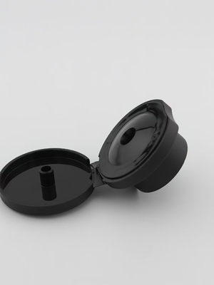 Capo Flip Top 24-410 in plastica nero da 24 mm per bottiglia