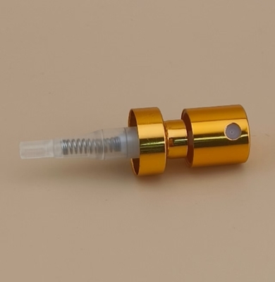 Buttone di alluminio giallo spruzzatore di crimp fine grande alloggiamento K402-1 per profumo