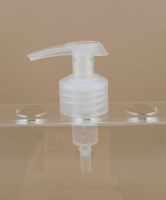 Pompa di lozione per la cura della pelle bianca trasparente K204-3 con materiale plastico PP e certificazione