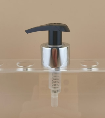 Pompa di lozione nera e argentea K204-3 per la cura della pelle Certificato ISO9001/ISO14001