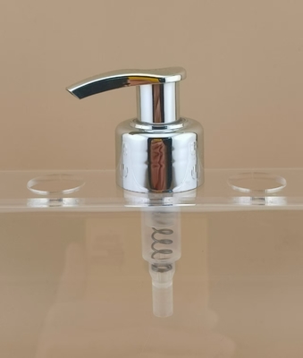 K204-1 Pompa di lozione nera e argentea Blocco sinistro-diritto per la cura della pelle Certificato ISO9001/ISO14001