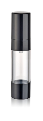 Packaging per la cura della pelle come contenitore cosmetico in plastica sottovuoto airless, flacone con pompa e tappo a vite per lozione