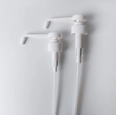 Pompa di distribuzione di lozione bianca senza versamento K207-3 a misura con ugello lungo e impermeabile