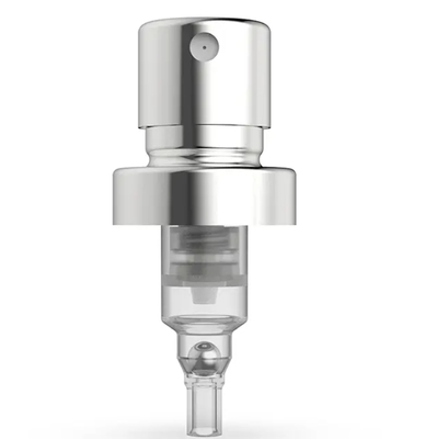Spruzzatore per pompe per profumi di nebbia fine 0,10cc di alluminio argento