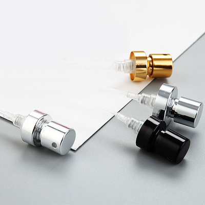 Spruzzatore per pompe per profumi di nebbia fine 0,10cc di alluminio argento