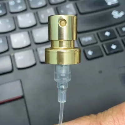Spruzzatore per pompe per profumi di nebbia fine 0,10cc di alluminio argento