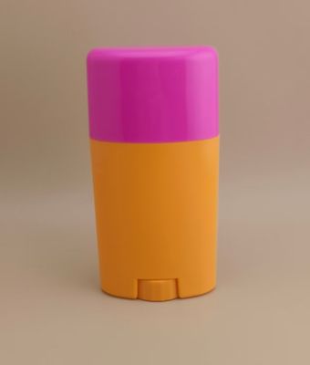 Confezione di balsamo labbra liscio grande arancione con coperchio rosa 0802 per rossetti