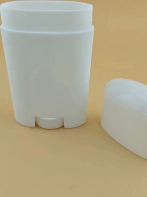 Bianco Colore su misura Forma ovale PP Bottiglia di plastica cosmetica di deodorante