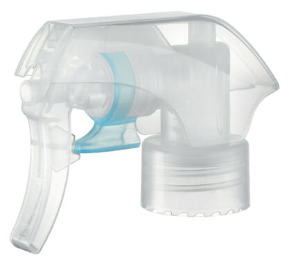 Spruzzatore a nebulizzazione fine con grilletto in plastica da 28 mm di nuovo design all'ingrosso Testa spruzzatore a grilletto nero da 24 mm