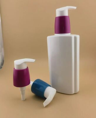 Personalizza la pompa per il trattamento della pompa per crema con tappo pieno di colore bianco per il flacone di fondotinta
