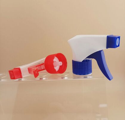 Cosmetici 28mm 28/400 28/410 Ribbed Blu Bianco Pompa a mano portatile Plastico Pulizzatore di trigger di pulizia pesante